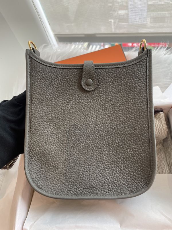 HERMES EVELYNE MINI 積雨雲灰金釦 B刻 台灣購証 buywithada,france,全球代購,歐洲,exquisite,quality goods,posh,fancy,luxurious