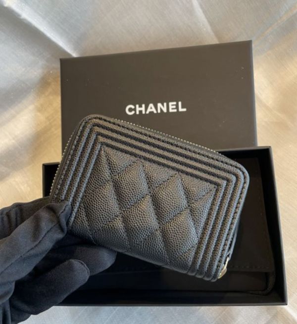 CHANEL BOY 金釦零錢卡包 buywithada,france,全球代購,歐洲,exquisite,quality goods,posh,fancy,luxurious