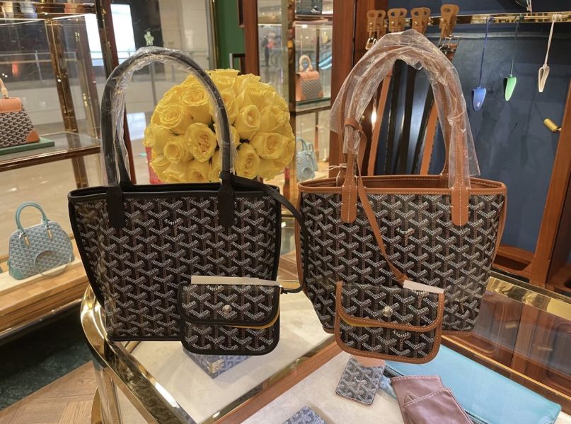 GOYARD 雙面純皮MINI TOTE 黑棕色 buywithada,france,全球代購,歐洲,exquisite,quality goods,posh,fancy,luxurious