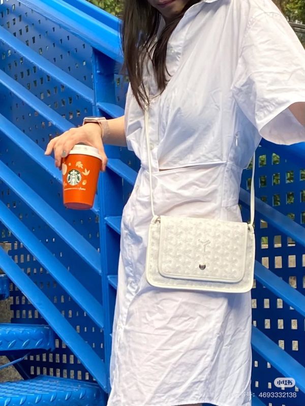 GOYARD plumet 白色信封包 buywithada,france,全球代購,歐洲,exquisite,quality goods,posh,fancy,luxurious