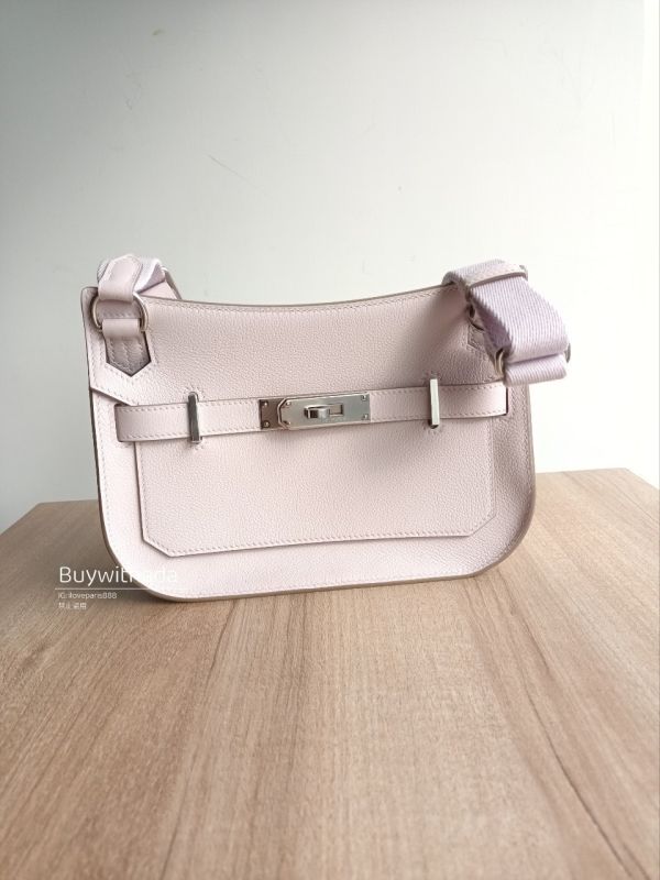 HERMES MINI JYPSIERE 迷你吉普賽 夢幻紫銀釦  現貨 