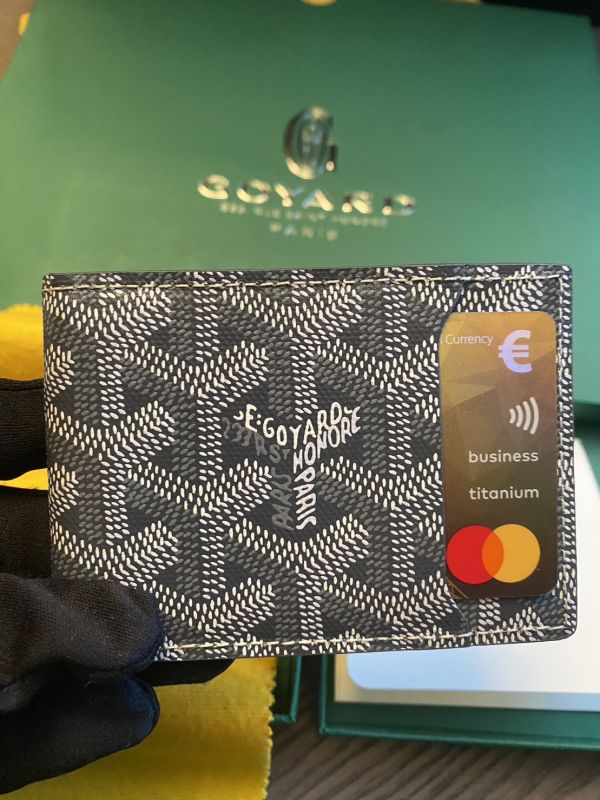 GOYARD 4卡 翻蓋卡包 灰色 buywithada,france,全球代購,歐洲,exquisite,quality goods,posh,fancy,luxurious