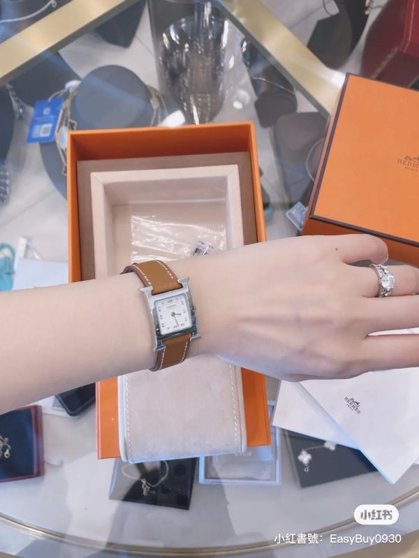 台灣現貨 HERMES HEURE H 金棕銀 30mm 中號 buywithada,france,全球代購,歐洲,exquisite,quality goods,posh,fancy,luxurious,hermes,watch