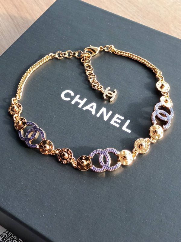 CHANEL 24P 牛仔CC 金色鈕釦 頸鏈 buywithada,france,全球代購,歐洲,exquisite,quality goods,posh,fancy,luxurious