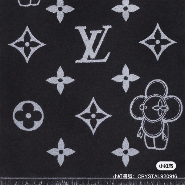 LV vivienne 限量版圍巾黑灰配色 buywithada,france,全球代購,歐洲,exquisite,quality goods,posh,fancy,luxurious
