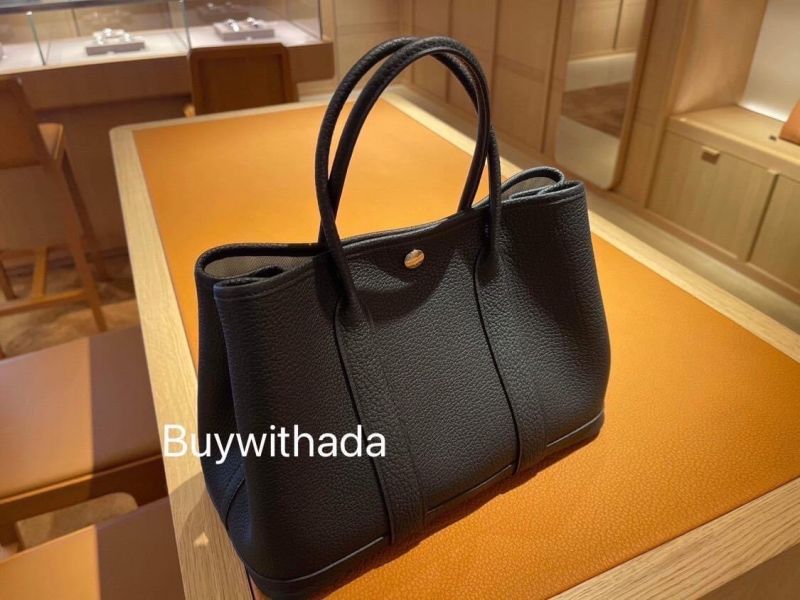 HERMES GARDEN PARTY 30 黑色全皮革 buywithada,france,全球代購,歐洲,exquisite,quality goods,posh,fancy,luxurious