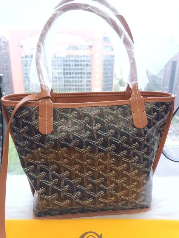 GOYARD 雙面純皮MINI TOTE 黑棕色 buywithada,france,全球代購,歐洲,exquisite,quality goods,posh,fancy,luxurious
