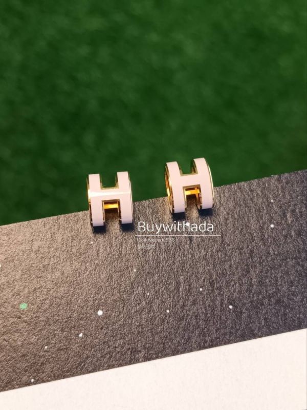 HERMES POP H MINI 耳環 粉金 buywithada,france,全球代購,歐洲,exquisite,quality goods,posh,fancy,luxurious