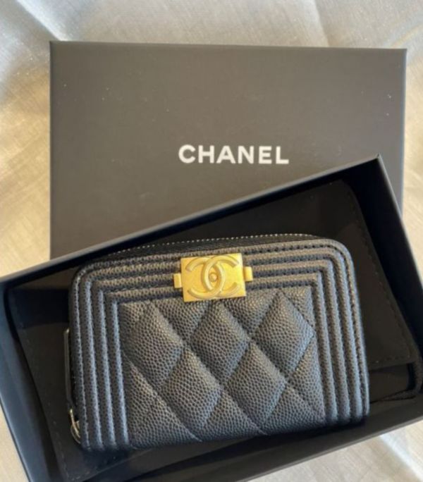 CHANEL BOY 金釦零錢卡包 buywithada,france,全球代購,歐洲,exquisite,quality goods,posh,fancy,luxurious
