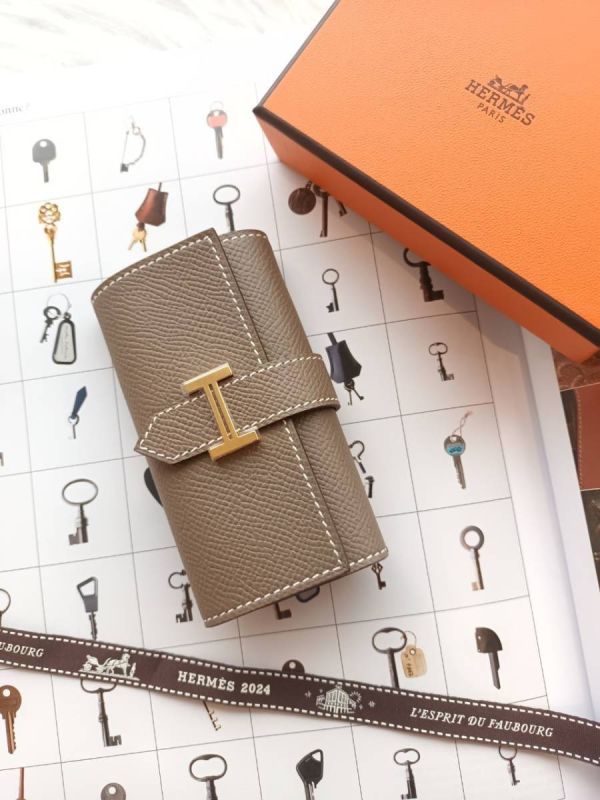 HERMES BEARN 鑰匙包 大象灰金釦 EPSOM buywithada,france,全球代購,歐洲,exquisite,quality goods,posh,fancy,luxurious