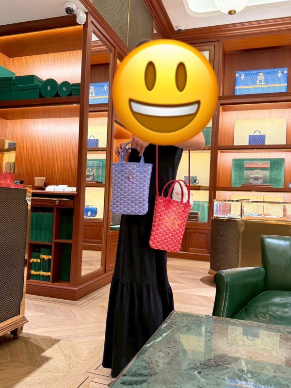 GOYARD 2025限量Poitiers tote bag 鳶尾色 手繪蝴碟logo buywithada,france,全球代購,歐洲,exquisite,quality goods,posh,fancy,luxurious