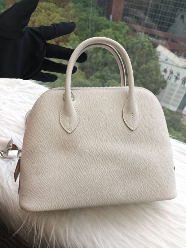 HERMES BOLIDE 25 M4奶灰色 銀釦 buywithada,france,全球代購,歐洲,exquisite,quality goods,posh,fancy,luxurious