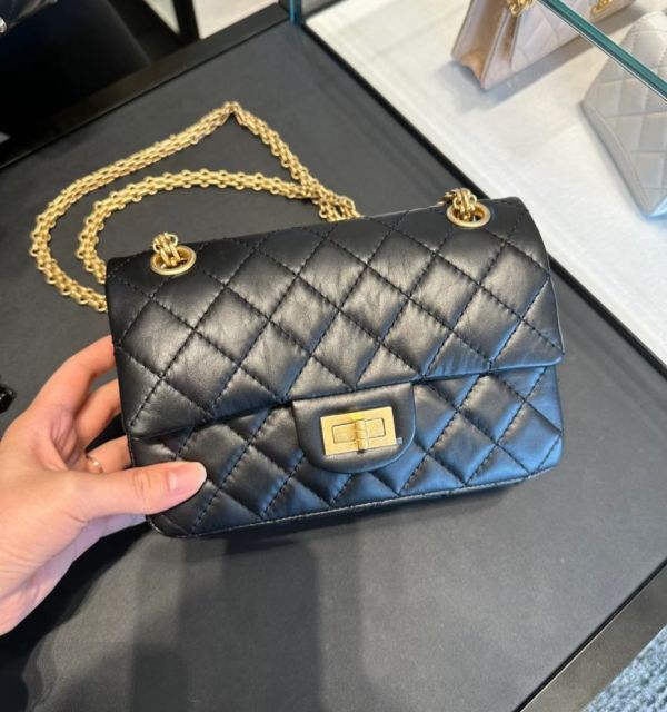 CHANEL 24P 2.55 MINI 黑金 buywithada,france,全球代購,歐洲,exquisite,quality goods,posh,fancy,luxurious