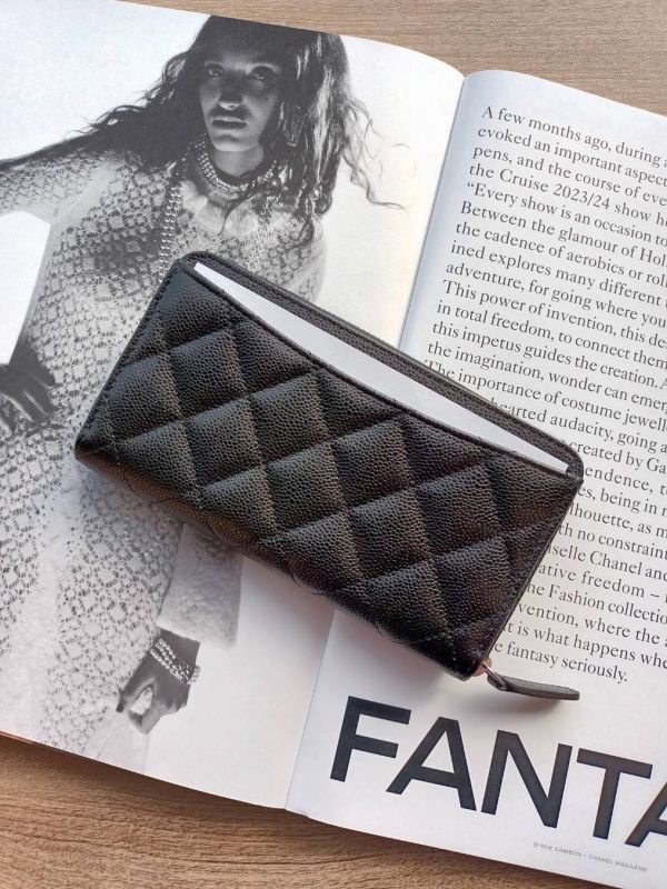 CHANEL CF 拉鏈中夾 黑荔枝銀釦 buywithada,france,全球代購,歐洲,exquisite,quality goods,posh,fancy,luxurious