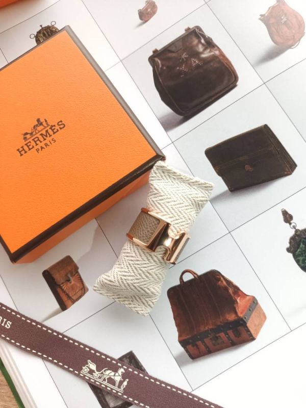 HERMES Olympe 戒指 大象灰玫塊金 寬版 M buywithada,france,全球代購,歐洲,exquisite,quality goods,posh,fancy,luxurious