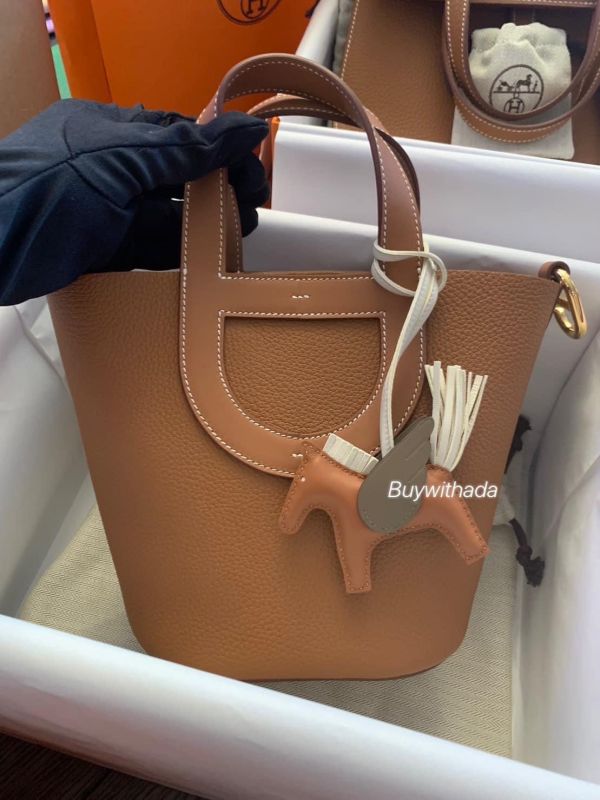台灣現貨 HERMES INTHE LOOP 18 豬鼻菜籃子 金棕金釦 buywithada,france,全球代購,歐洲,exquisite,quality goods,posh,fancy,luxurious