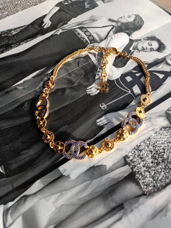 CHANEL 24P 牛仔CC 金色鈕釦 頸鏈 buywithada,france,全球代購,歐洲,exquisite,quality goods,posh,fancy,luxurious