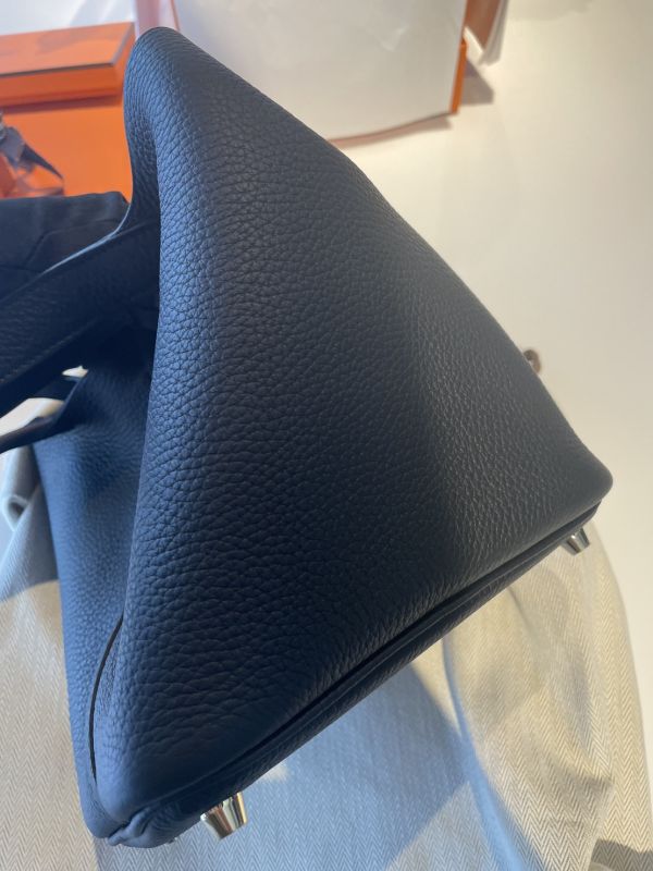 HERMES PICOTIN LOCK 18 Y3 深藍金釦 buywithada,france,全球代購,歐洲,exquisite,quality goods,posh,fancy,luxurious