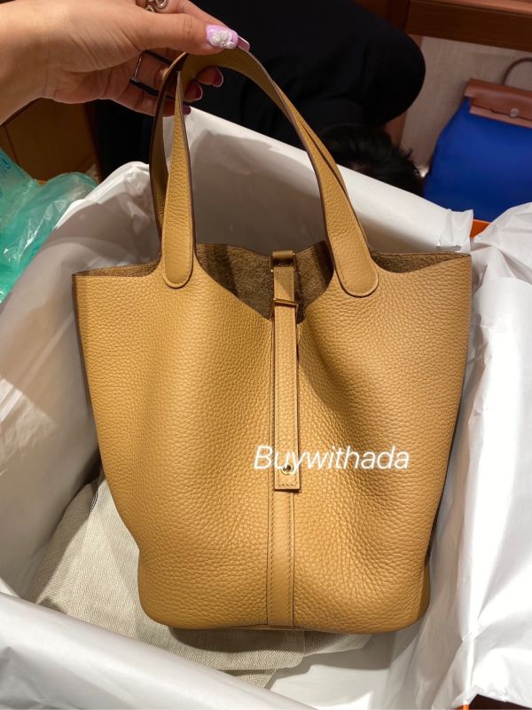 HERMES P22 PICOTIN 22 餅乾色金釦 B刻 TC皮 現貨 buywithada,france,全球代購,歐洲,exquisite,quality goods,posh,fancy,luxurious
