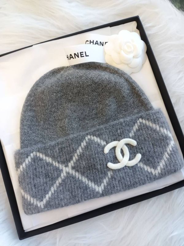 CHANEL 菱格紋CC毛帽 灰色 buywithada,france,全球代購,歐洲,exquisite,quality goods,posh,fancy,luxurious