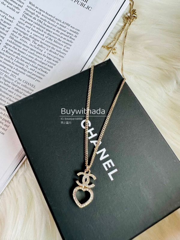 CHANEL CC鏤空愛心項鍊 2段式戴法 buywithada,france,全球代購,歐洲,exquisite,quality goods,posh,fancy,luxurious