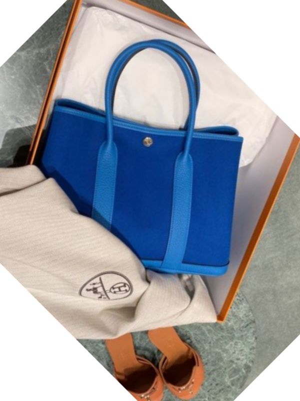 HERMES GARDEN  PARTY 30 藍 代購, 精品, ada, 歐洲