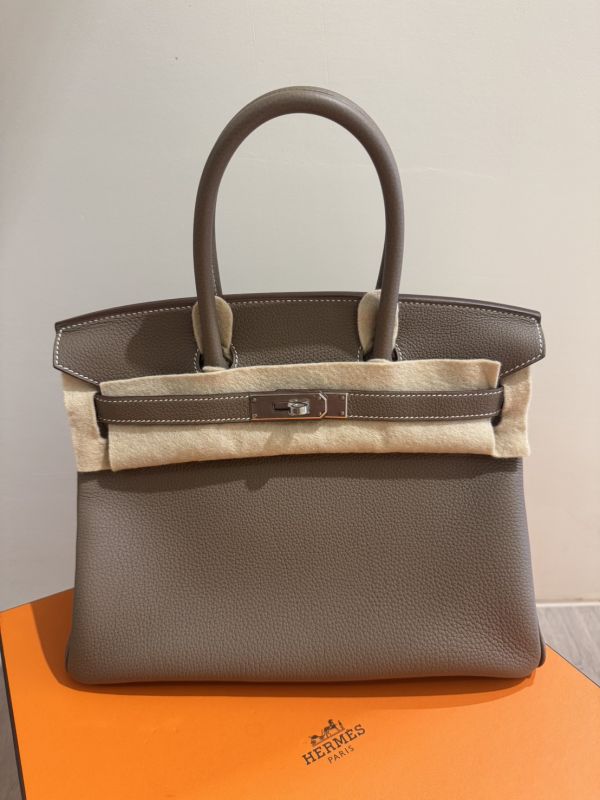 Hermes Birkin30 大象灰銀釦Togo 