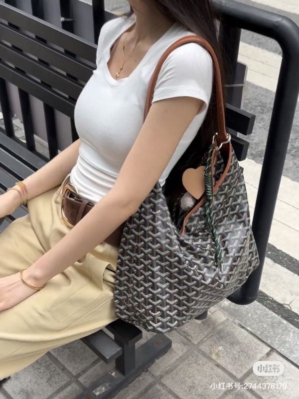 Goyard Hobo 黑棕 buywithada,france,全球代購,歐洲,exquisite,quality goods,posh,fancy,luxurious