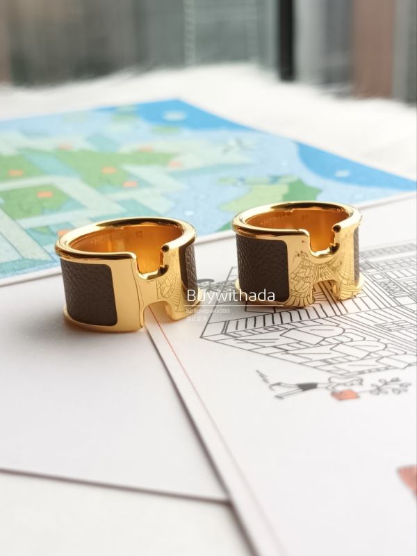 HERMES Olympe 戒指 大象灰金 寬版 S buywithada,france,全球代購,歐洲,exquisite,quality goods,posh,fancy,luxurious