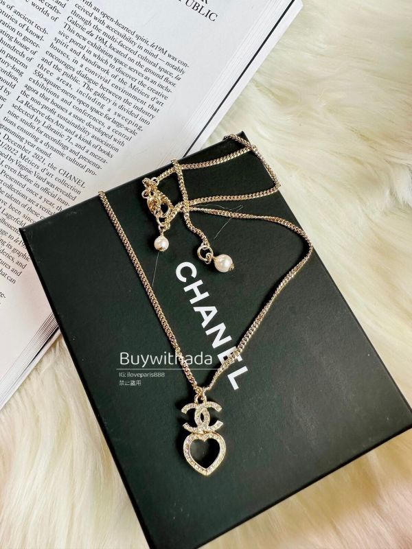 CHANEL CC鏤空愛心項鍊 2段式戴法 buywithada,france,全球代購,歐洲,exquisite,quality goods,posh,fancy,luxurious
