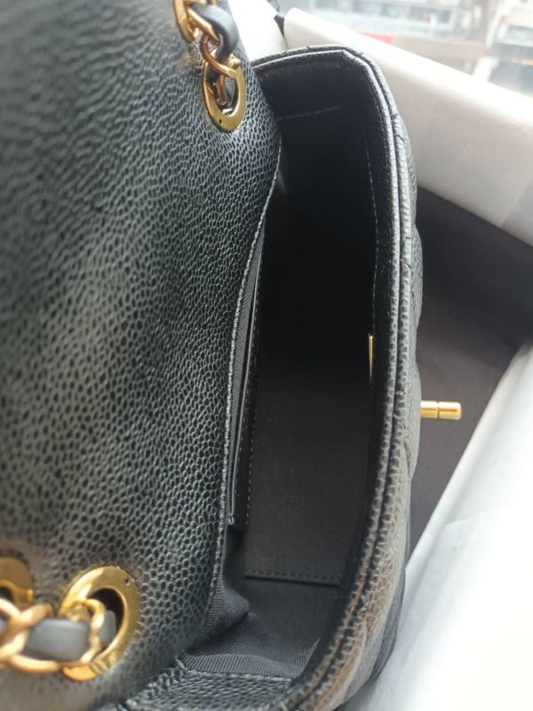 CHANEL 24B 黑荔枝皮方胖 4孔鏈條包 buywithada,france,全球代購,歐洲,exquisite,quality goods,posh,fancy,luxurious