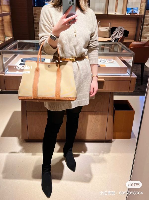 HERMES GARDEN PARTY 36 風衣灰配金棕 buywithada,france,全球代購,歐洲,exquisite,quality goods,posh,fancy,luxurious