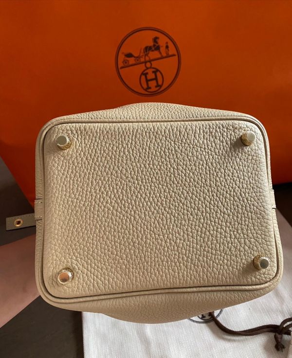 HERMES風衣灰 S2 金釦 PICOTIN18 buywithada,france,全球代購,歐洲,菜藍子