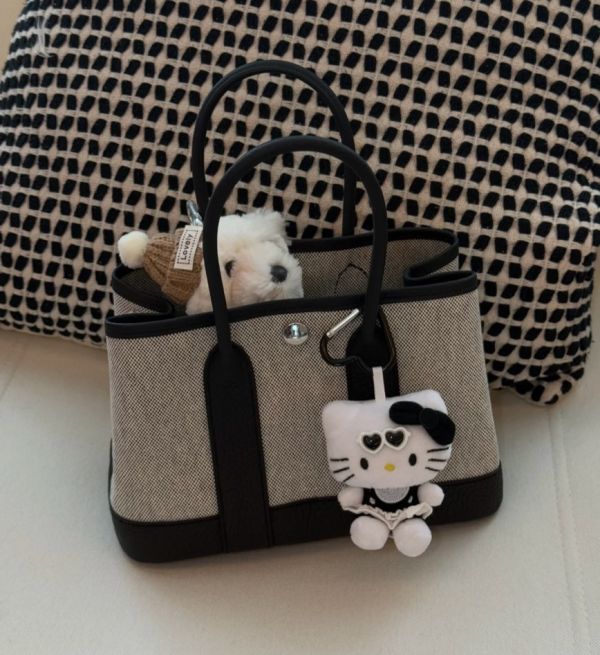 Hermès mini garden party 黑白熊貓配色 