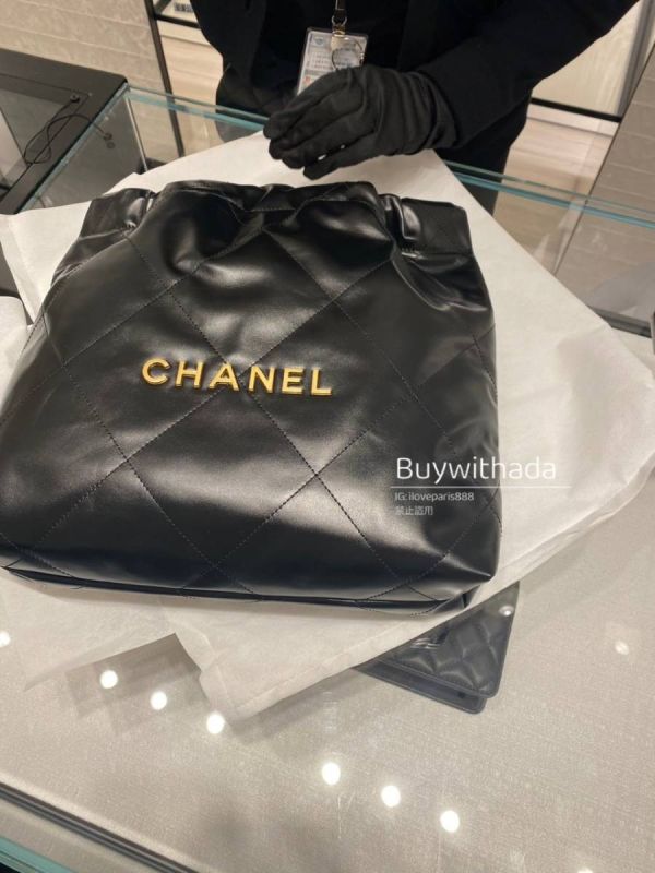 2025 新腰購証 全新全配CHANEL 22 BAG 黑金小號 台灣現貨 buywithada,france,全球代購,歐洲,exquisite,quality goods,posh,fancy,luxurious