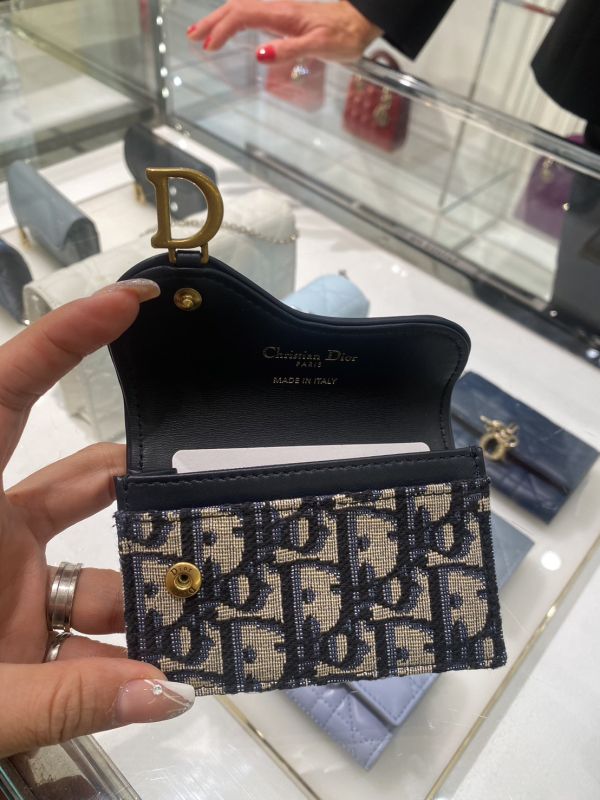 DIOR 老花拚牛皮 馬鞍卡夾包 buywithada,france,全球代購,歐洲,exquisite,quality goods,posh,fancy,luxurious