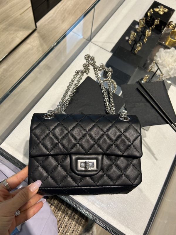 Chanel 25C 2.55 mini 黑色銀鏈 buywithada,france,全球代購,歐洲,exquisite,quality goods,posh,fancy,luxurious