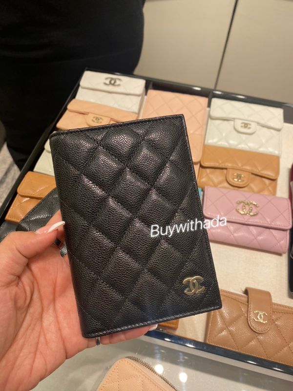 CHANEL 護照夾 黑荔枝金釦 buywithada,france,全球代購,歐洲,exquisite,quality goods,posh,fancy,luxurious