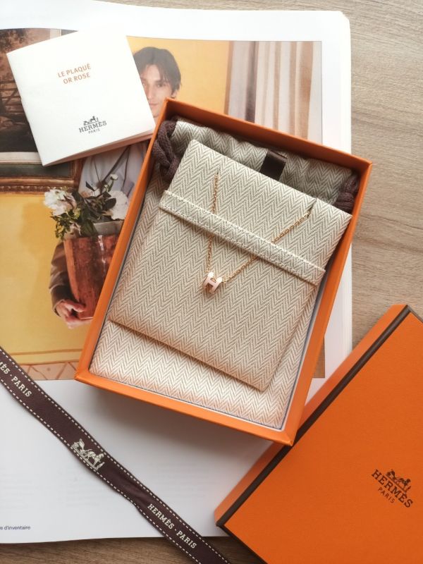 HERMES POP H MINI 粉玫瑰金 項鏈 buywithada,france,全球代購,歐洲,exquisite,quality goods,posh,fancy,luxurious