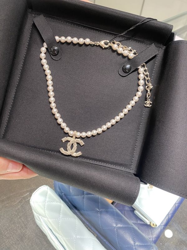 CHANEL 經典方鑽珍珠項鍊 buywithada,france,全球代購,歐洲,exquisite,quality goods,posh,fancy,luxurious