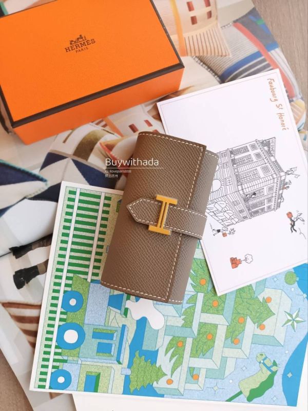 HERMES BEARN 鑰匙包 大象灰金釦 EPSOM buywithada,france,全球代購,歐洲,exquisite,quality goods,posh,fancy,luxurious