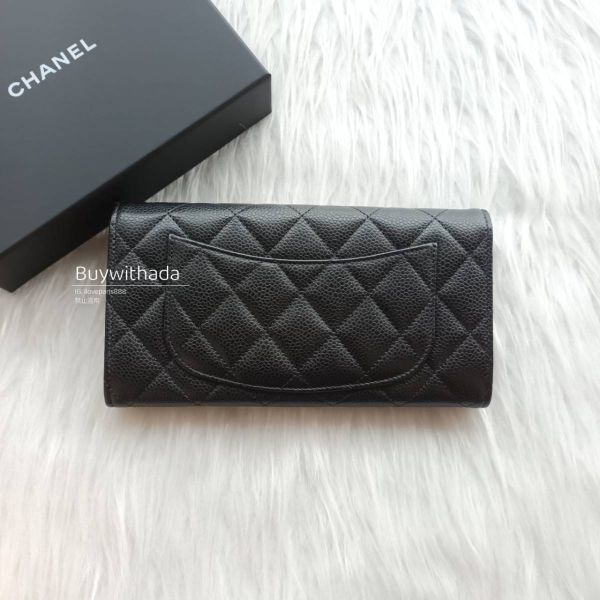 CHANEL CF 黑荔枝翻蓋銀釦長夾 台灣現貨 buywithada,france,全球代購,歐洲,exquisite,quality goods,posh,fancy,luxurious