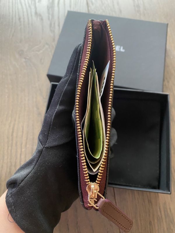 CHANEL CF 黑金 荔枝皮 一字拉鍊錢包/卡包 buywithada,france,全球代購,歐洲,exquisite,quality goods,posh,fancy,luxurious