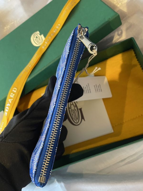 GOYARD 藍色一字拉鍊小包 buywithada,france,全球代購,歐洲,exquisite,quality goods,posh,fancy,luxurious