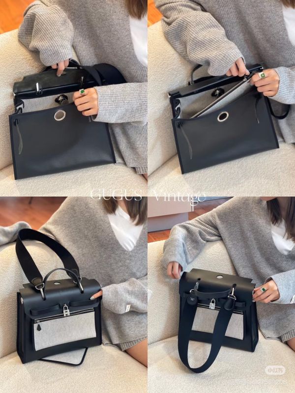 Hermes herbag 31 防水黑銀釦 buywithada,france,全球代購,歐洲,exquisite,quality goods,posh,fancy,luxurious