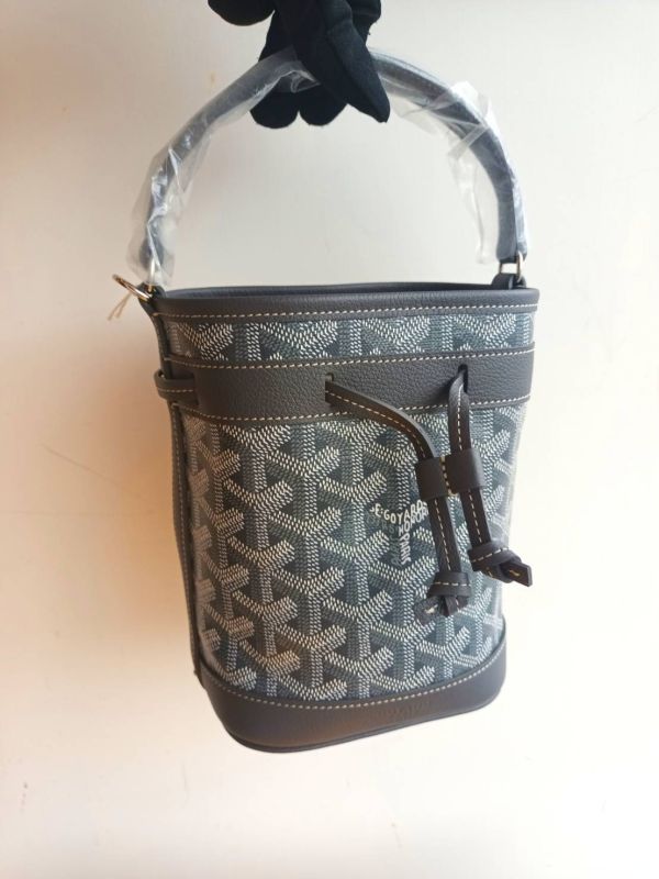 GOYARD 水桶包 MINI 灰色 buywithada,france,全球代購,歐洲,exquisite,quality goods,posh,fancy,luxurious