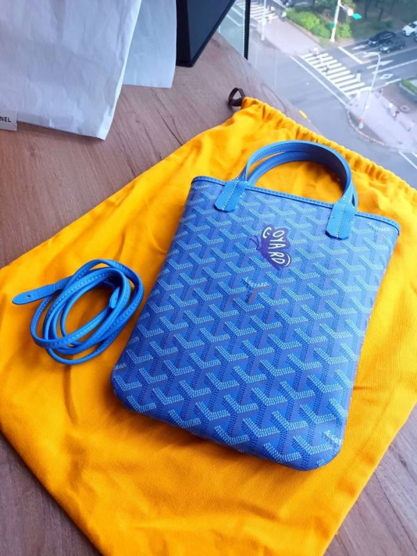 GOYARD 2025限量Poitiers tote bag 鳶尾色 手繪蝴碟logo buywithada,france,全球代購,歐洲,exquisite,quality goods,posh,fancy,luxurious