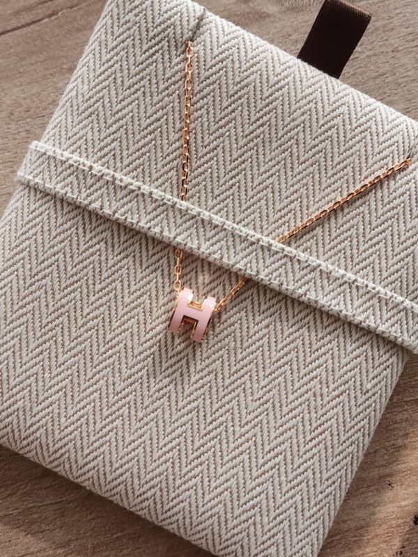 HERMES POP H MINI 粉玫瑰金 項鏈 buywithada,france,全球代購,歐洲,exquisite,quality goods,posh,fancy,luxurious