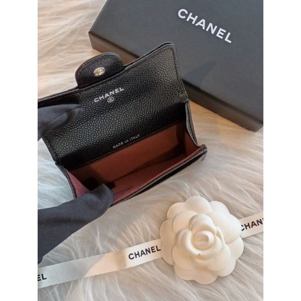 CHANEL O COIN PURSE CF 黑荔枝銀釦 單層零錢卡包 buywithada,france,全球代購,歐洲,exquisite,quality goods,posh,fancy,luxurious