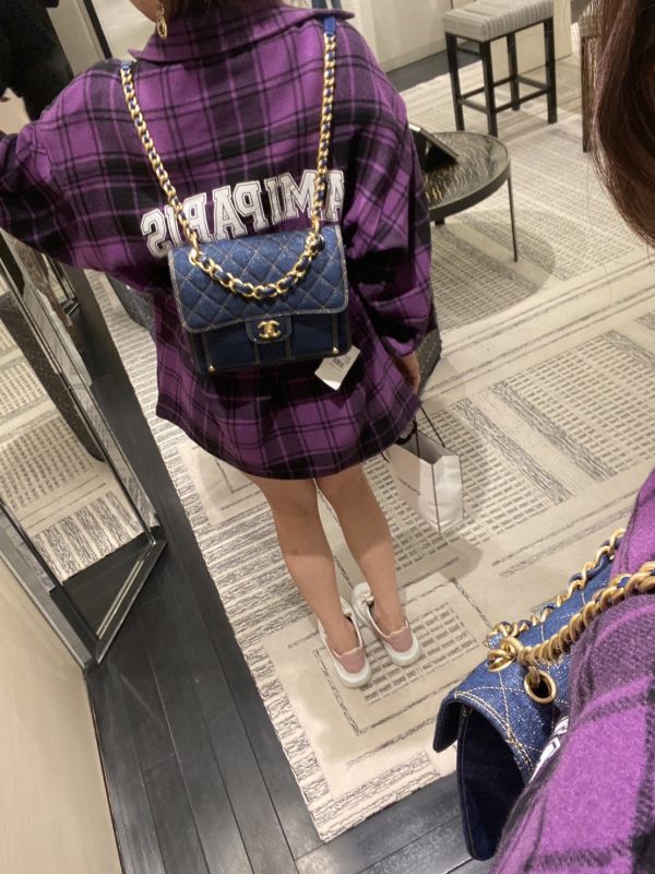 CHANEL 正本購證 手提/雙背 2用 丹寧 BACKPACK 現貨 buywithada,france,全球代購,歐洲,exquisite,quality goods,posh,fancy,luxurious